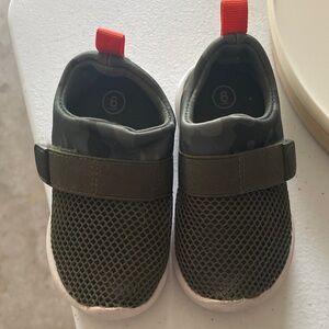 Cat & Jack Green Camouflage Kids Sneakers